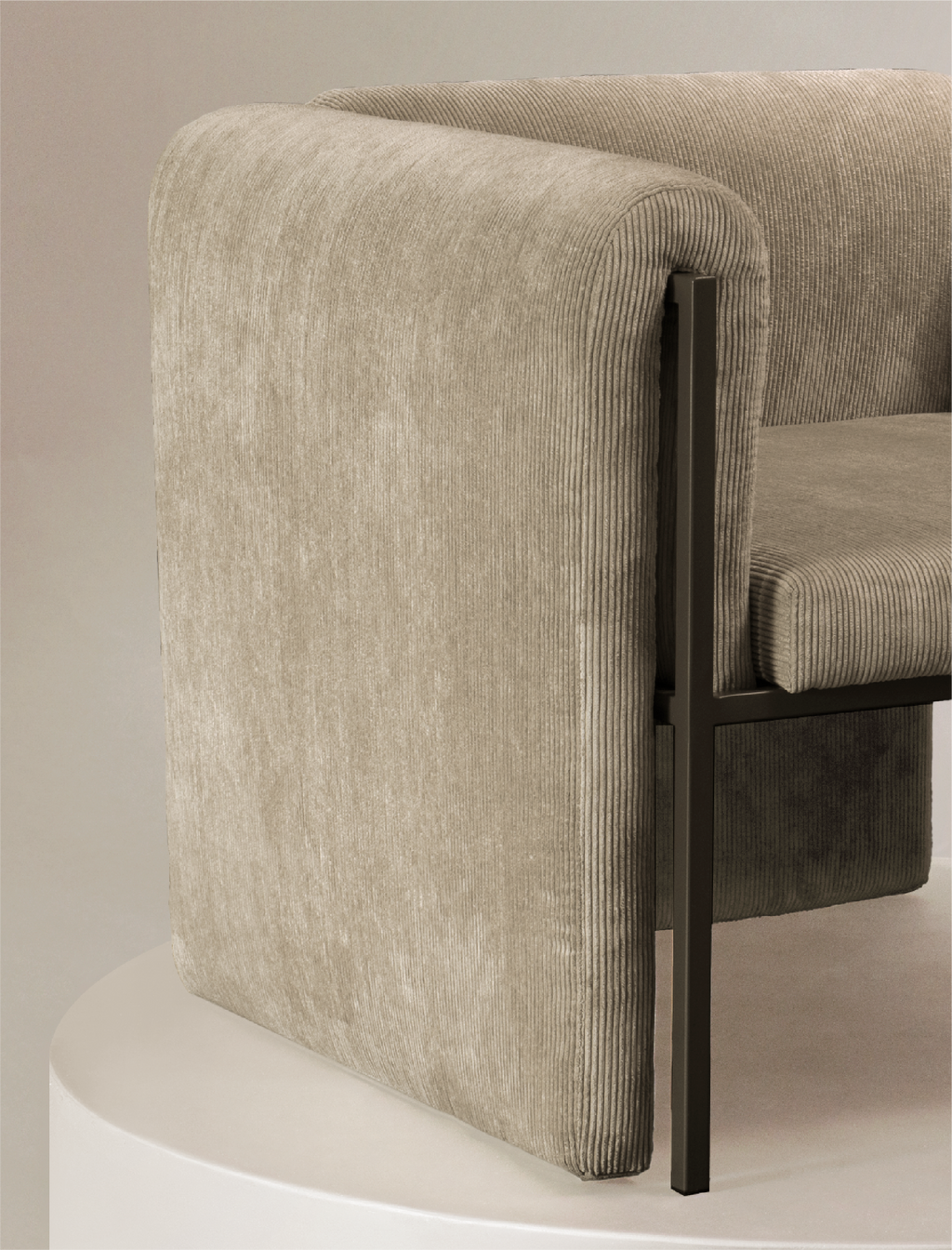 The THERAPIST occasional chair in beige