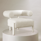The CASEY occasional chair in white