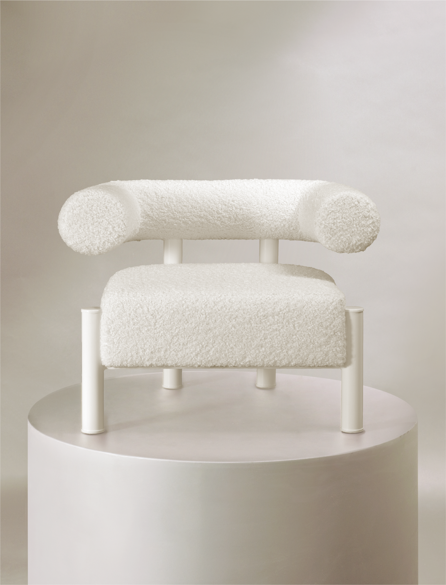 The CASEY occasional chair in white