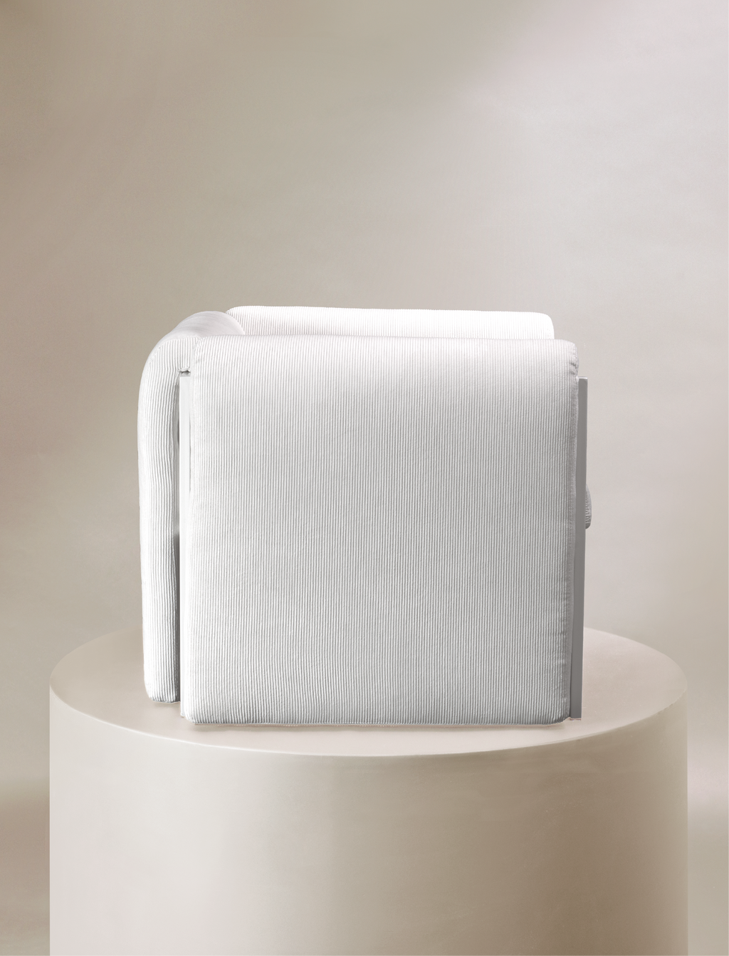 The THERAPIST occasional chair in white
