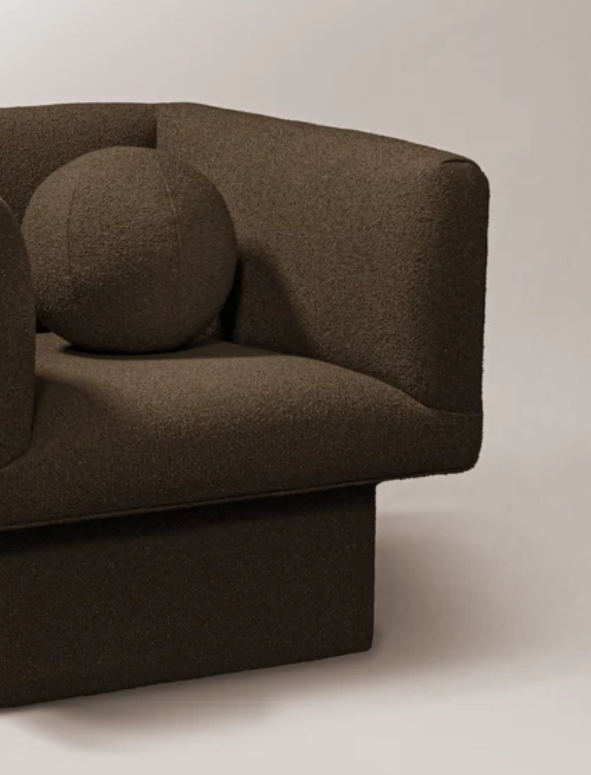 The CLIFTON IN BALANCE armchair in fabric
