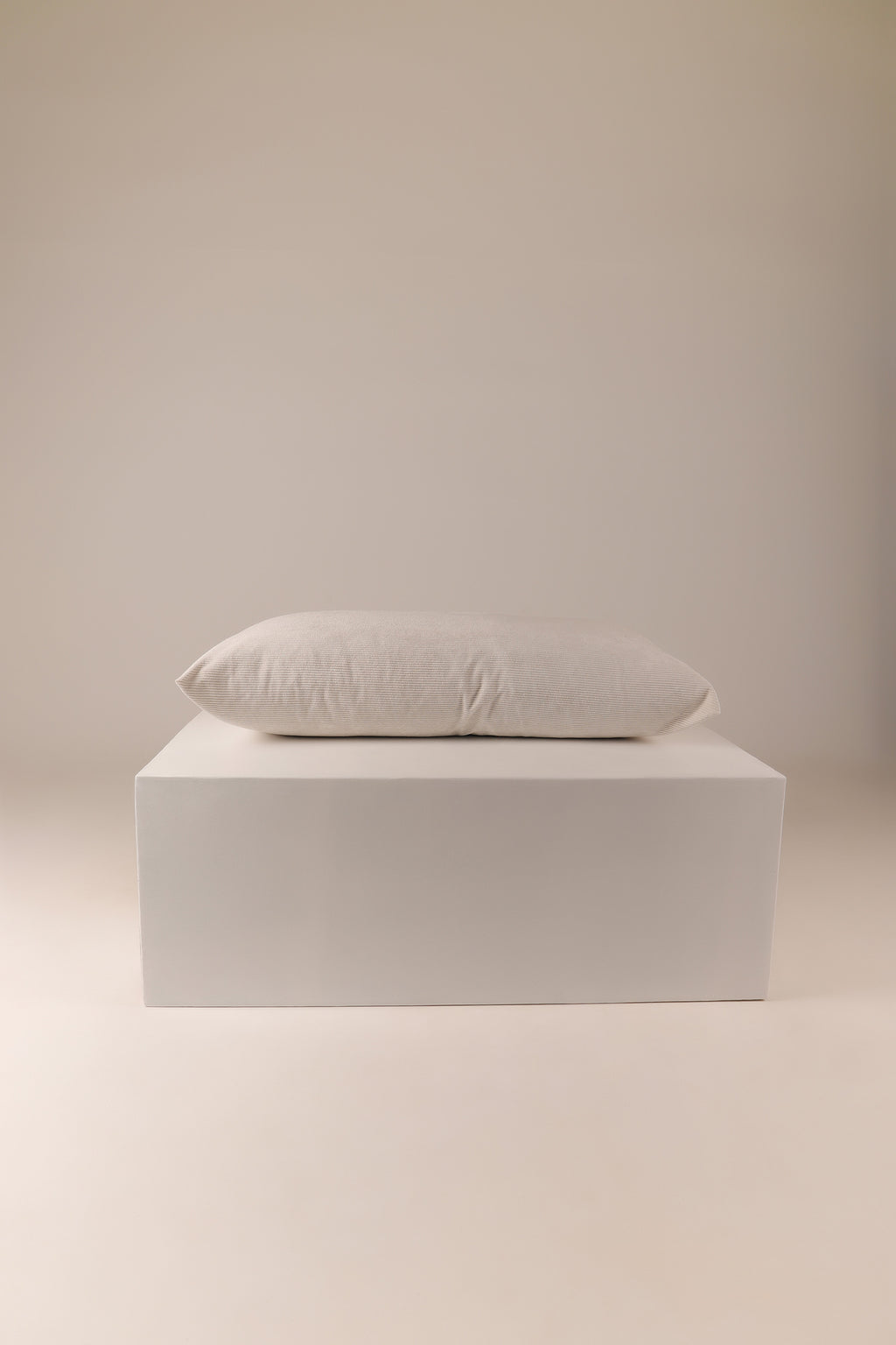 The RECTANGULAR scatter in white corduroy
