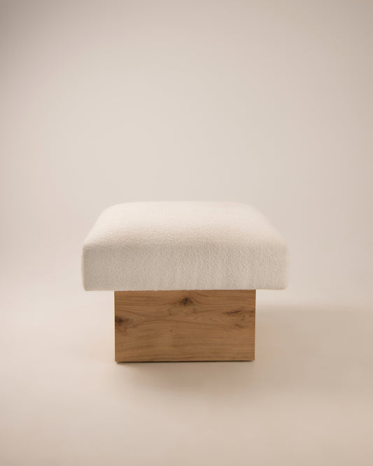 The BALANCE OTTOMAN in Oak